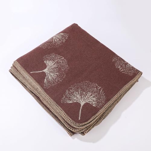 CORIRESHA Women's Winter Ginkgo Leaf Poncho Sweater Open Front Wraps Shawls for Travel2