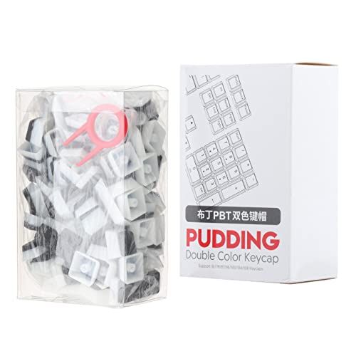 Teclados mecánicos con keycap set pudding ergonómico de 121 piezas para setup gaming en casa