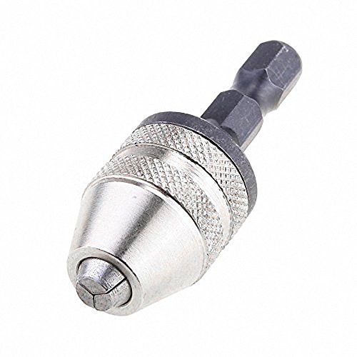 Fortag Schnellspannbohrfutter 1/4" Sechskantschaft Bohrfutter Schnellspann Zahnkranzbohrfutter Schraubendreher Keyless Schlagschrauber Schnellspann-Bohrfutter Bohrschrauber Bohrer 0.3-3.6 mm Cover