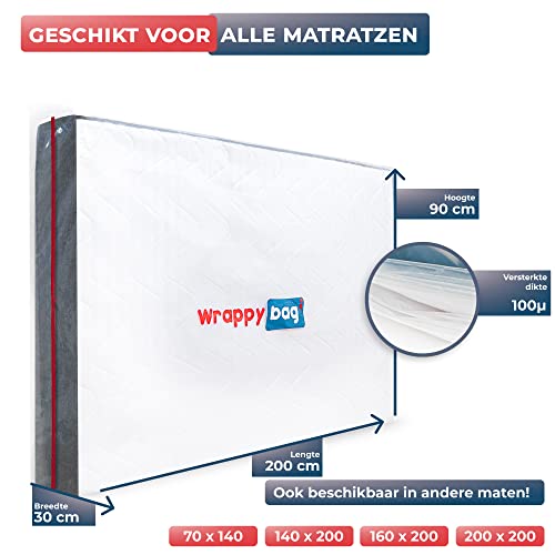 WRAPPYBAG® - Beschermende Plastic Matras Bekleding - Beschikbaar in 3 verschillende Maten - Waterdichte… - Image 3