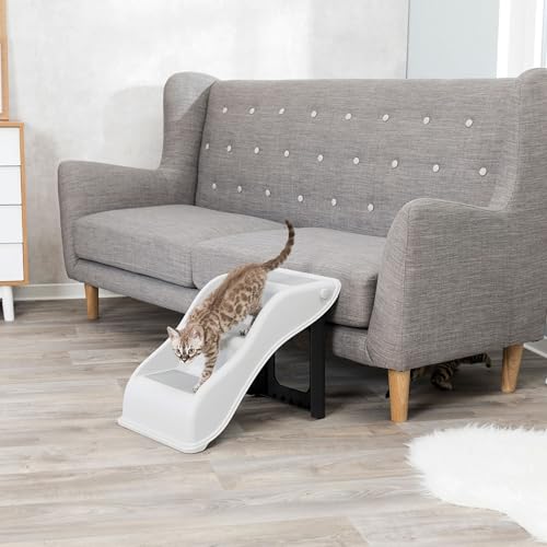 TRIXIE 39475 TREPPE, KUNSTSTOFF, 34 × 39 × 54 CM, HELLGRAU