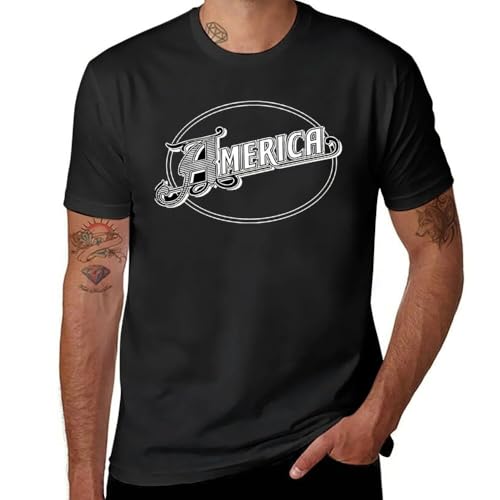 America Band T-Shirt Customized t Shirts Animal Print Shirt for Boys Men t Shirt Black XXL