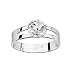 Produktbild Anne Fuzeau Création Ring, verstellbar, mit echten Kristallen von Swarovski®, weiß vergoldet und rhodiniert