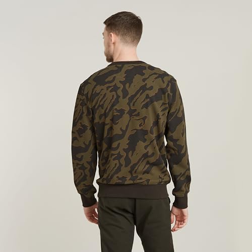 G-STAR Mens Island Camo R SweaterSweatshirt2