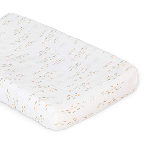 Housse de matelas à langer en coton Lulujo poisson pour chambre bébé