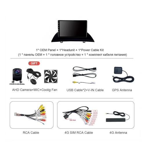 Autoradio GPS para BMW X3 E83 con Android 15, Carplay y pantalla multimedia de 2din 3