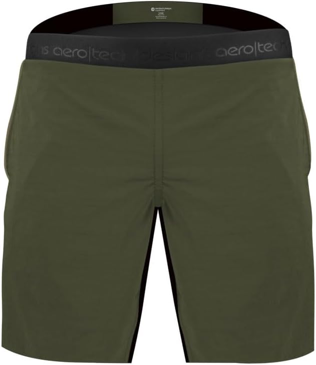 AERO|TECH|DESIGNS | Men's USA MTB Shorts | Mountain Bike Shell and Padded Liner | Made in USA