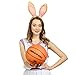 Funcredible Easter Brown Bunny Ears Headband – Velvet Bendable Rabbit Ears – Fluffy Bunny Costume Accessories for Women and Men - Rabbit Costume for Easter Day