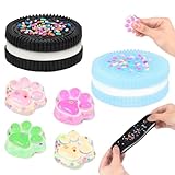 2 Stück Biscuit Stress Relief Toy und 4 x katzenpfoten Squishy, Squishy Squeeze Spielzeug Biscuit Toys, Keks Stressabbau Spielzeug, Cookie Stress Relief Toy für Angst, OCD Angst Abbauen