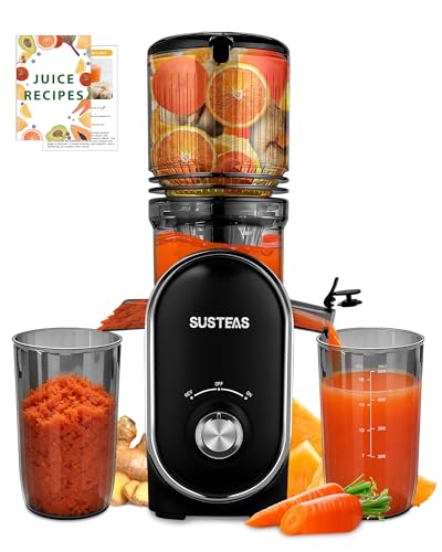 SUSTEAS Cold Press Juicer, 300W, 5.3' Large Feed...