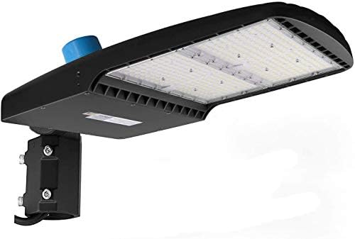 42000Lm LED Parking Lot Lights 300W LED Shoebox Light with Photocell, 5700K Outdoor Commercial Area Lighting, 1000W Metal Halide Equivalent, Dusk to Dawn Led Street Pole Light - Slip Fitter, UL-Listed