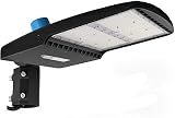 42000Lm LED Parking Lot Lights 300W LED Shoebox Light with Photocell, 5700K Outdoor Commercial Area
