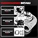 Autodevil T76 Universal Turbo Turbocharger with Flange T4, Turbo Charger Compatible with AR.96 600-1000HP Boost for V8 Cars for Above 3.5L Engines