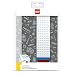 LEGO Stationery - Journal with Band (Gray) with Building Bricks