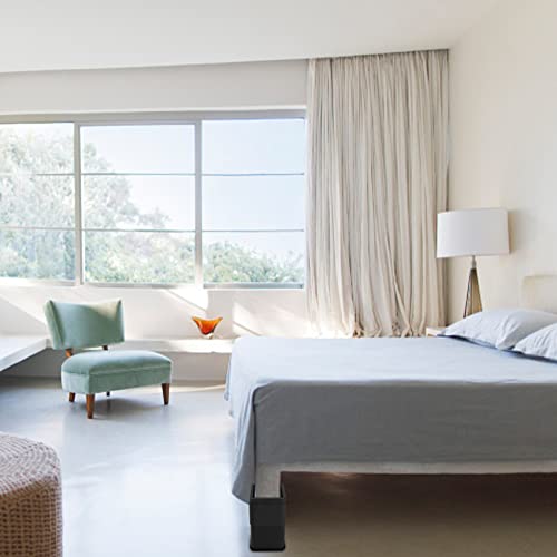 Btsd-Home 4 Inch Or 8 Inch Bed Risers Heavy Duty Stackable Furniture Risers Bed Lifts Risers For Couch, Sofa, Desk Or Table Legs Extenders 4 Pack #TOP4