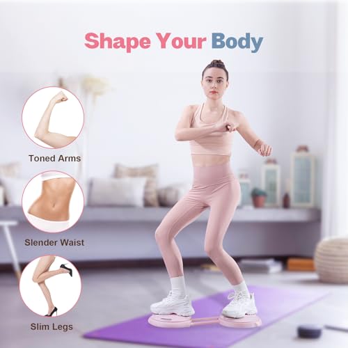 kisnbld Ab Twister Board, Waist Twister Machine with Resistance Bands, Waist Twisting Disc for Core & Ab Exercise, Foot Massage, Ideal for Slimming Workout by kisnbld - Image 4