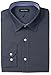 Nautica Men's Solid Shirt with Spread Collar with Blue Texture