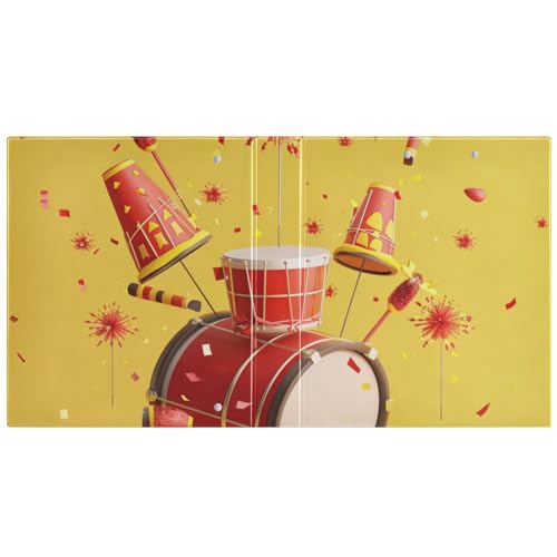 Pasta de fichário Red Drums and Firecrackers beeplus Punchless, exibe documentos de 200 páginas, cer