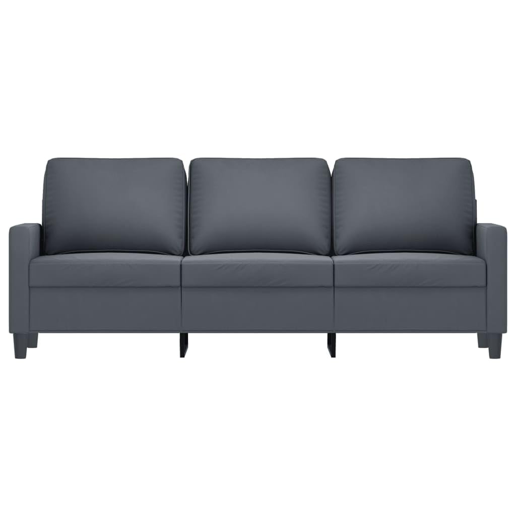 Canapé en velours 3 places XXL confortable avec structure en métal pour salon - Design moderne - Rembourrage doux et stabilité