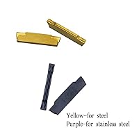 Vista 3 de 3/8" MGEHR1010-2 Torno ranurado Cut-Off Tool Holder con MGMN 200 ranurado insertos para acero inoxidable y acero