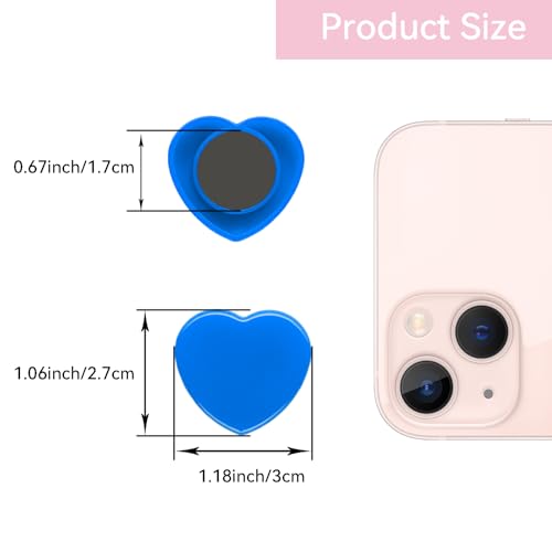 ZDZBLX Fridge Magnets, 30 Pack Strong Magnet, Mini Cute Heart-Shaped Blue Magnets for Whiteboard Notice Board, Crafts - Image 3