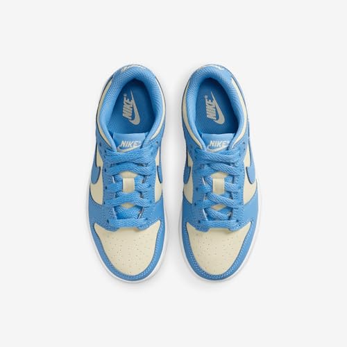 Nike Dunk Low Little Kids' Shoes (FB9108-400, Blue Beyond/Beach/White/Blue Beyond)4
