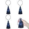 Fenghuangwu Borlas de llaves de borla coloridas, accesorios elegantes para cortinas y decoración del hogar (azul marino, 4P)