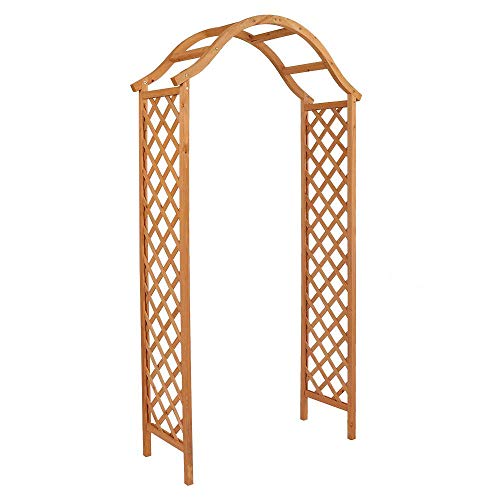 Wido Wooden Garden Arch Patio Climbing Plants Trellis Ornamental Furniture Arbour Pergola