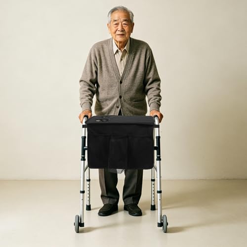 Plateau de déambulateur pliable Healvian pour transporter vos objets sans risque - 6