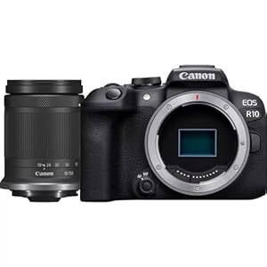 Canon EOS R10 Appareil Photo Hybride Format APS-C 242 Mpix Noir + Objectif RF-S 18-150mm F35-63 is STM Noir