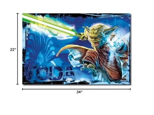 (22x34) Star Wars Movie (Yoda Unleashed) Poster Print