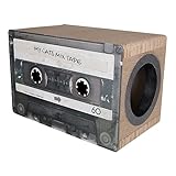 District 70 Mixtape Cardboard Cat Scratcher, Large (54 x 31 x 35 cm), Black