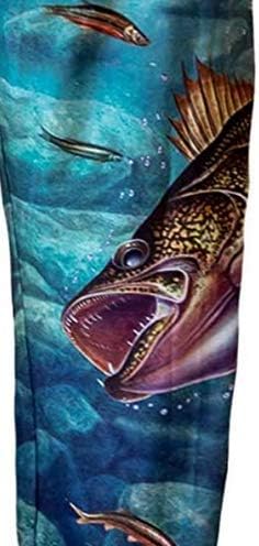 BRIEF INSANITY Lounge Pajama Pants for Men | Humorous, Funny, Novelty Bottoms - Tasty Fish Print Loungewear Pants - Image 2