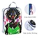 With Zipper 3 Set Packing Travel Organizer 100 percent durables Polyester Bags For Clothes Travel, Fashion African American Woman Tulips (3 Set)