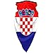 Croatian Flag Windproof Sports Face Mask Suitable for Motorcycle Mask Balaclava Outdoor Riding Scarf