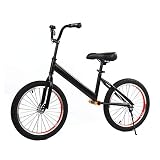 JLXJ Laufräder Lauflernrad Großes Laufrad für Erwachsene mit 18-Zoll-Luftreifen, Schwarzem Trainingsfahrrad Ohne Peda lfür Mädchen mit Großen Kindern, Verstellbarem Sitz und Lenker