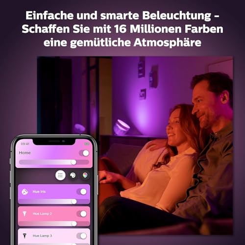 Philips Hue Iris Tischleuchte, dekorative Beleuchtung, Weiß – Ansicht 5