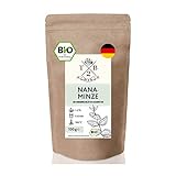 nana minze Nanaminze Tee aus losen geschnittenen Nanaminzeblättern, 100g für ca. 35 Tassen