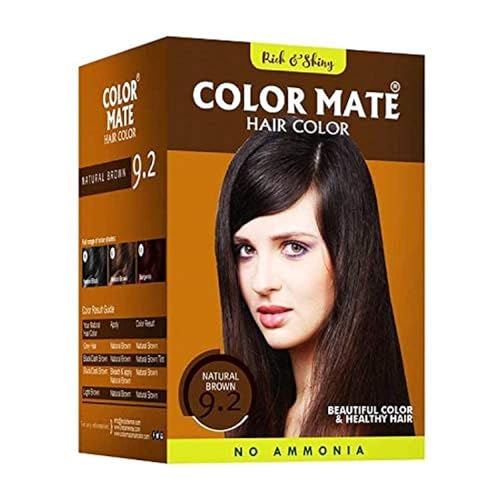 Color Mate Hair Color, 15g - Natural Brown