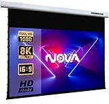 NovaScreen Spectrum Tab-Tension, 100-inch, Active 3D 1080 8K Ultra HD [16:9]. Electric Motorized...