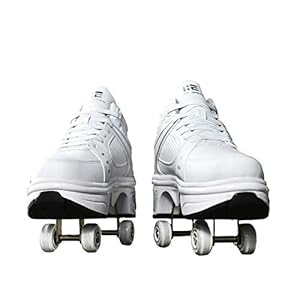 KUXUAN Rolschoenen Volwassene,Vervormen Wielschaatsen Rolschoenen Casual Vervorming Sneakers Walk Skates Mannen Vrouwen…