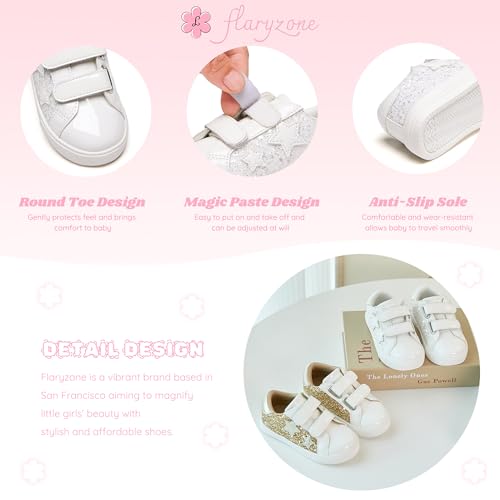 Flaryzone Toddler Girls Sneakers Little Girls Running Sports Shoes(Toddler/Little Kids)4