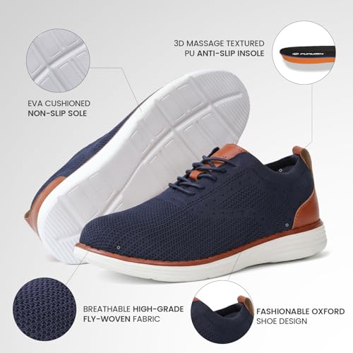 Image of Steel Toe Shoes for Men Lightweight Safety Tennis Shoes Work Sneakers | Oxfords, Breathable, Arch Support, Casual Dress Safety Shoes, Indestructible, Running, Factory