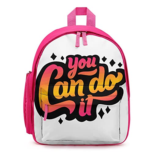 Mochilas Escolares Primaria Niña Mochila Casual Moda para Infantil Lema Positivo Bolsas Escolares para la Vuelta al Cole Cover