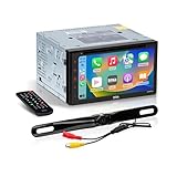 BOSS Audio Systems BCPA9690RC Car Audio Stereo System - Apple CarPlay, Android Auto, 6.75 Inch Double-Din, Touchscreen, Bluetooth Head Unit, Backup Camera, Radio Receiver, CD Player