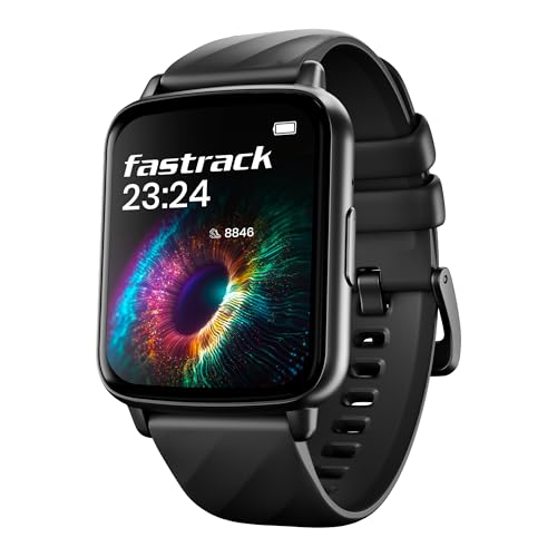 Fastrack Volt S1 Smart Watch for Man and Women Latest with 1.83″ Display, Silicone Strap, BT Calling, 100+ Sports Modes, Heart Rate, SpO2, IP68, Ideal Smartwatch for Boys and Girls (Black) Fastrack Volt S1 Smart Watch for Man and Women Latest with 1.83″ Display, Silicone Strap, BT Calling, 100+ Sports Modes, Heart Rate, SpO2, IP68, Ideal Smartwatch for Boys and Girls (Black)
