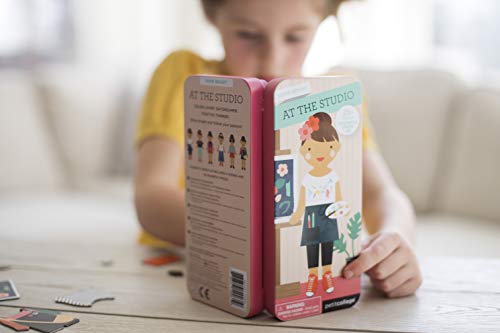 Petit Collage Shine Bright Magnetic Dress Up At The Studio – Magnetic Game Board With Mix And Match Magnetic Pieces, Ideal For Ages 3+ – Includes 2 Scenes And 25 Creative Magnetic Pieces #TOP5