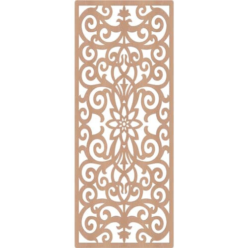 Image of Buel Decorative Pierced Fretwork Wood Wall Panels, 25 3 /8 inchW x 64 3 /8 inchH x 1 /4 inchT, Alder