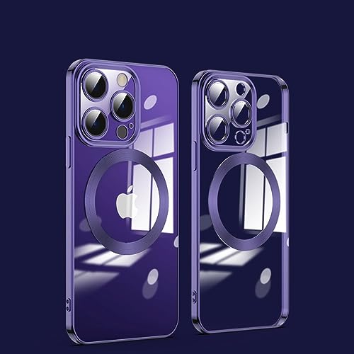 Coque antichoc iPhone 13 évite le jaunissement avec dos transparent violet