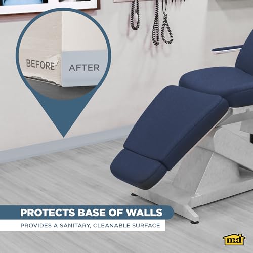 Image of M-D Building Products 23886 4 in. x 48 in. Silver Gray Self-Stick Vinyl Wall Base